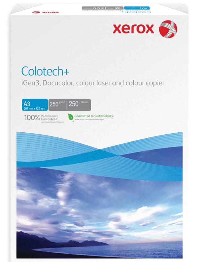 Hartie xerox A3 250 g/mp Colotech+ 250 coli/ pret per top sanito.ro
